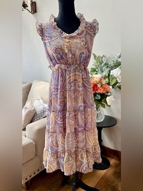 Coco+Carmen Florence Chiffon Paisley Dress